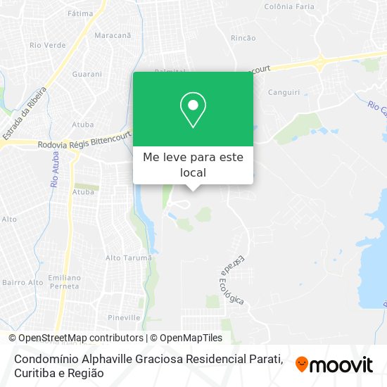 Condomínio Alphaville Graciosa Residencial Parati mapa