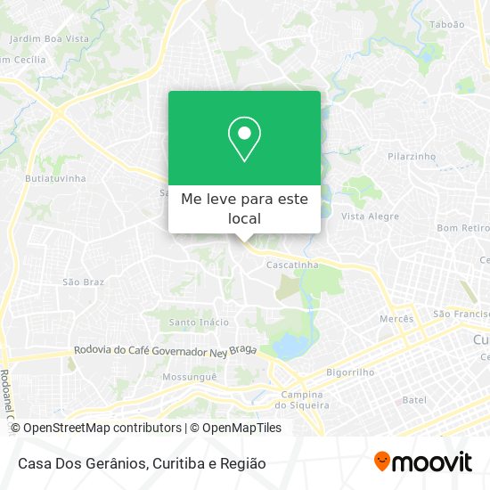 Casa Dos Gerânios mapa