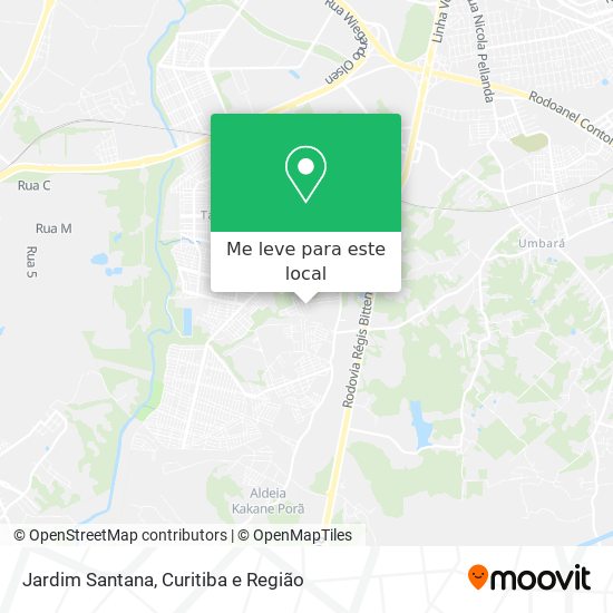 Jardim Santana mapa