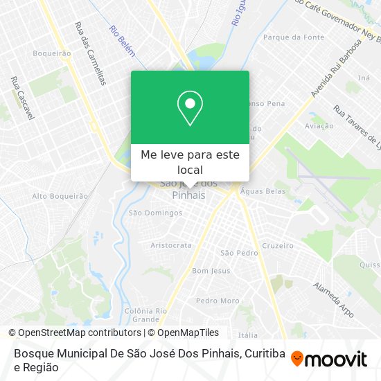 Bosque Municipal De São José Dos Pinhais mapa