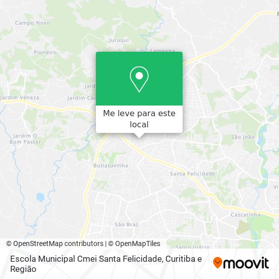Escola Municipal Cmei Santa Felicidade mapa