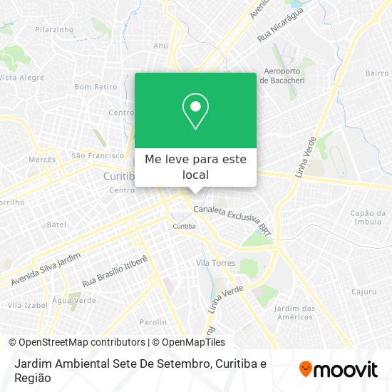 Jardim Ambiental Sete De Setembro mapa