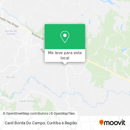 Canil Borda Do Campo mapa