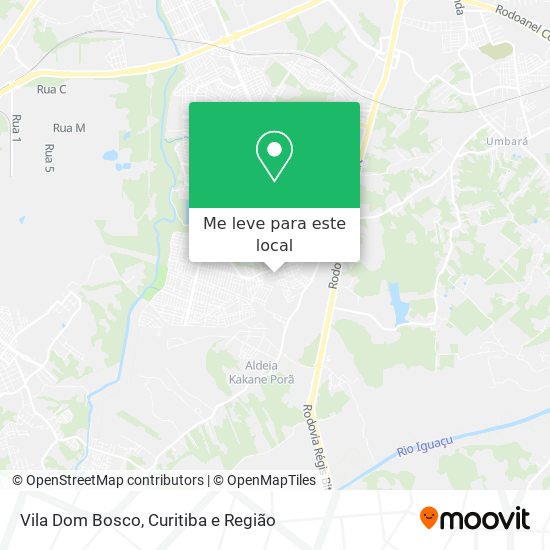 Vila Dom Bosco mapa