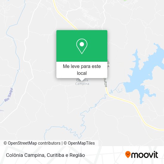 Colônia Campina mapa