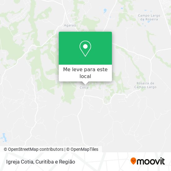 Igreja Cotia mapa