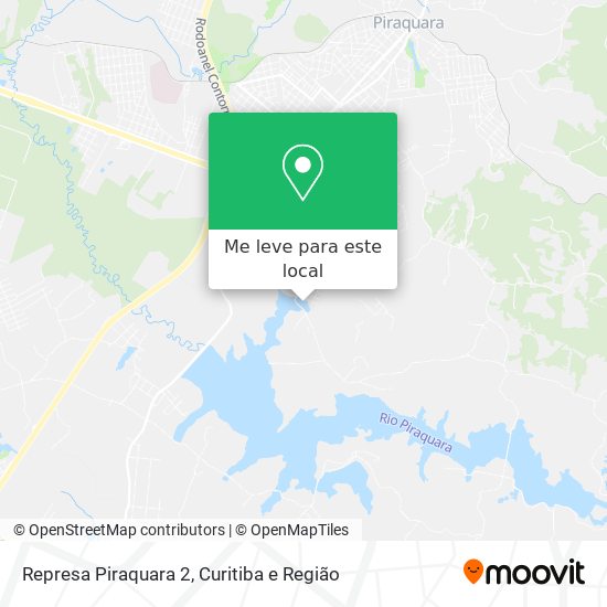 Represa Piraquara 2 mapa