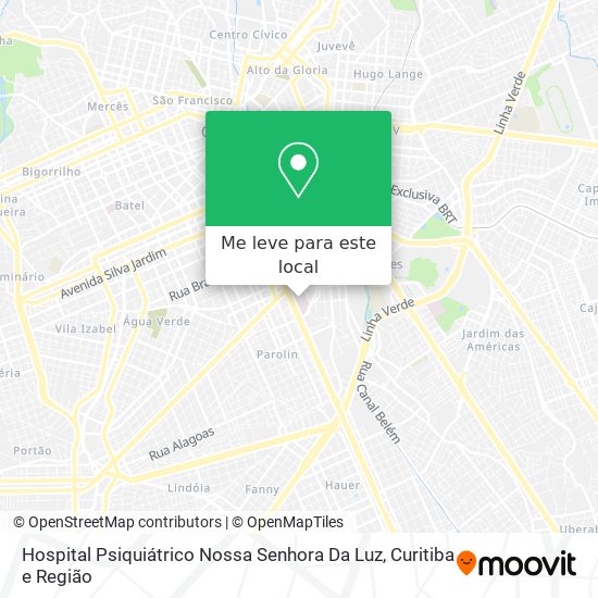 Hospital Psiquiátrico Nossa Senhora Da Luz mapa