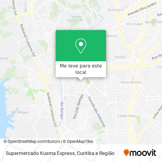 Supermercado Kusma Express mapa