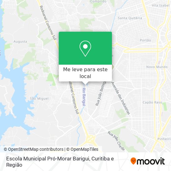 Escola Municipal Pró-Morar Barigui mapa