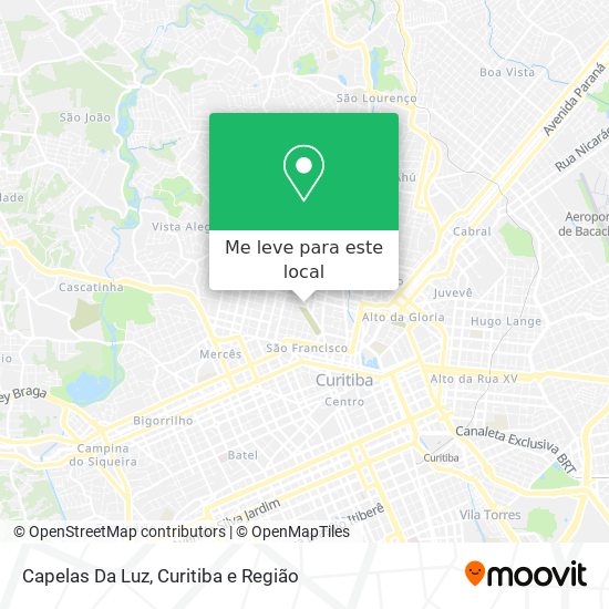 Capelas Da Luz mapa