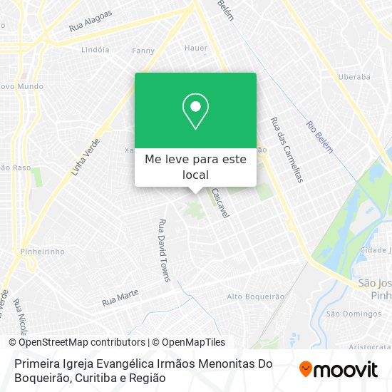 Primeira Igreja Evangélica Irmãos Menonitas Do Boqueirão mapa