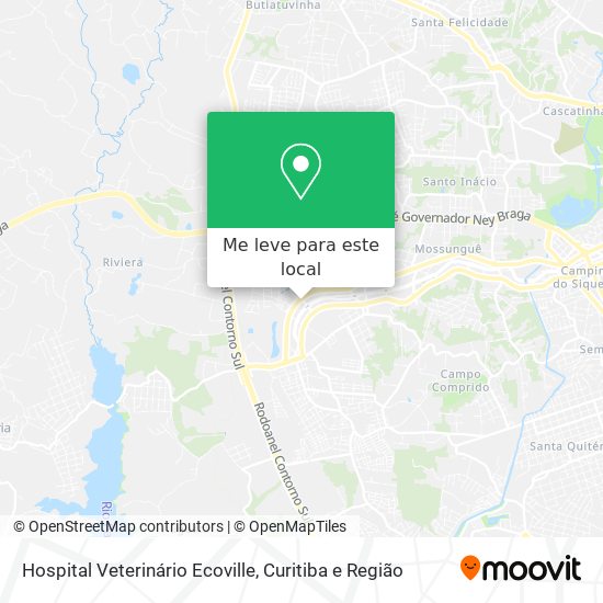 Hospital Veterinário Ecoville mapa