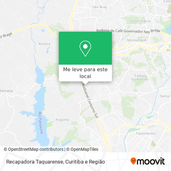 Recapadora Taquarense mapa