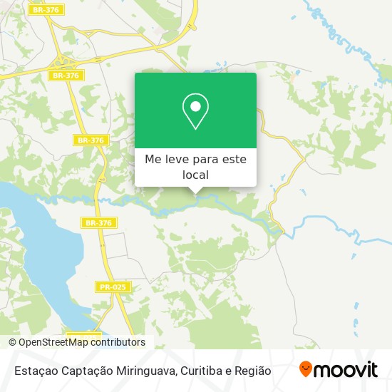 Estaçao Captação Miringuava mapa