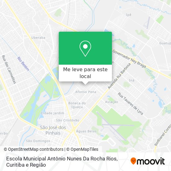 Escola Municipal Antônio Nunes Da Rocha Rios mapa