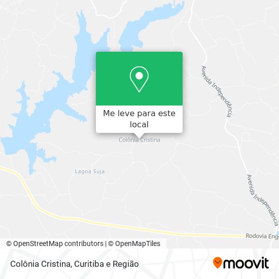 Colônia Cristina mapa