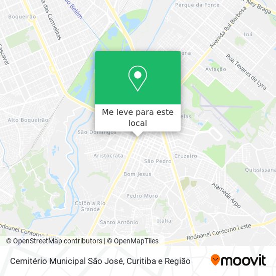Cemitério Municipal São José mapa