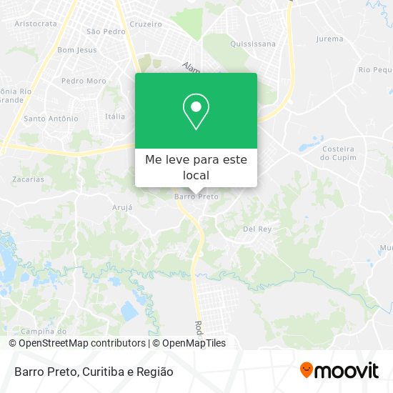 Barro Preto mapa
