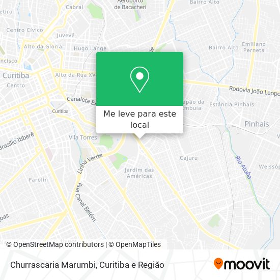 Churrascaria Marumbi mapa