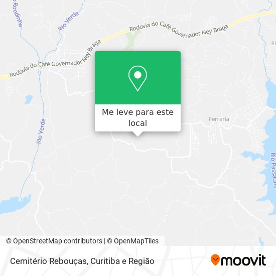 Cemitério Rebouças mapa