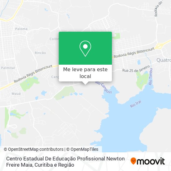 Centro Estadual De Educação Profissional Newton Freire Maia mapa