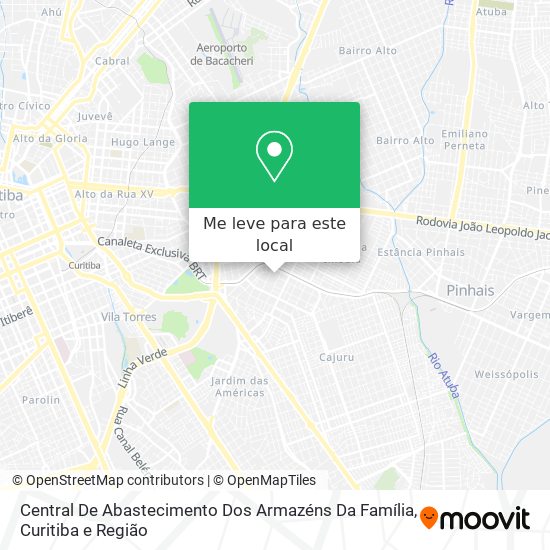 Central De Abastecimento Dos Armazéns Da Família mapa