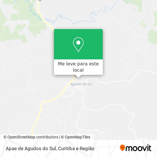 Apae de Agudos do Sul mapa