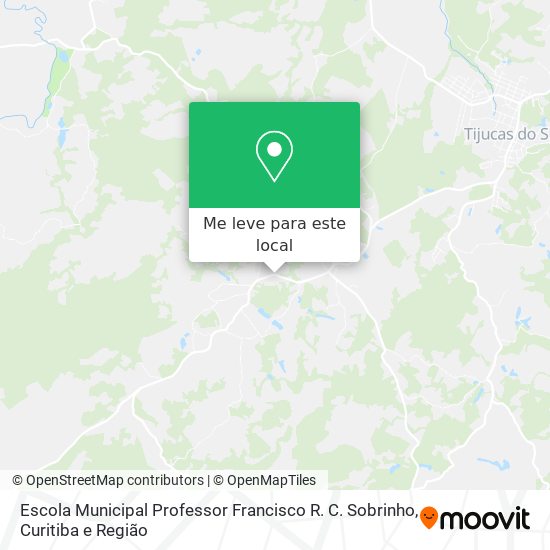 Escola Municipal Professor Francisco R. C. Sobrinho mapa