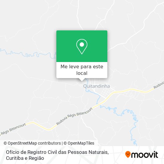 Ofício de Registro Civil das Pessoas Naturais mapa