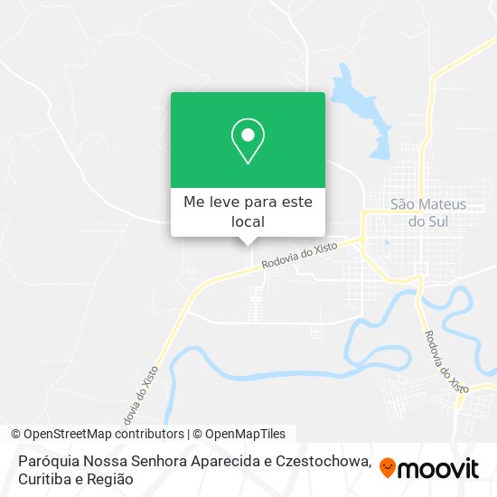 Paróquia Nossa Senhora Aparecida e Czestochowa mapa
