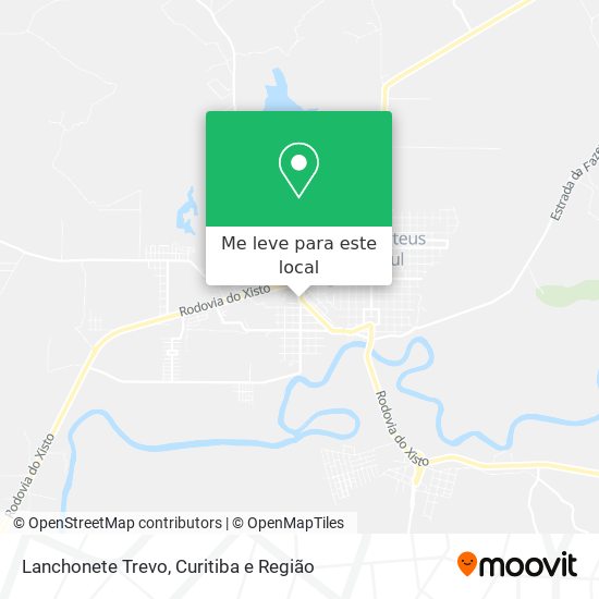 Lanchonete Trevo mapa