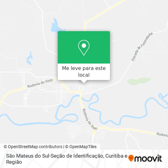 São Mateus do Sul-Seção de Identificação mapa