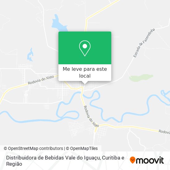Distribuidora de Bebidas Vale do Iguaçu mapa