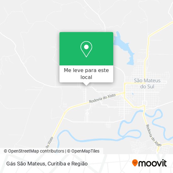Gás São Mateus mapa