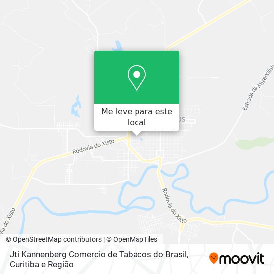 Jti Kannenberg Comercio de Tabacos do Brasil mapa