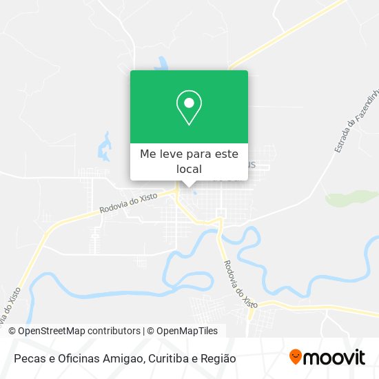 Pecas e Oficinas Amigao mapa