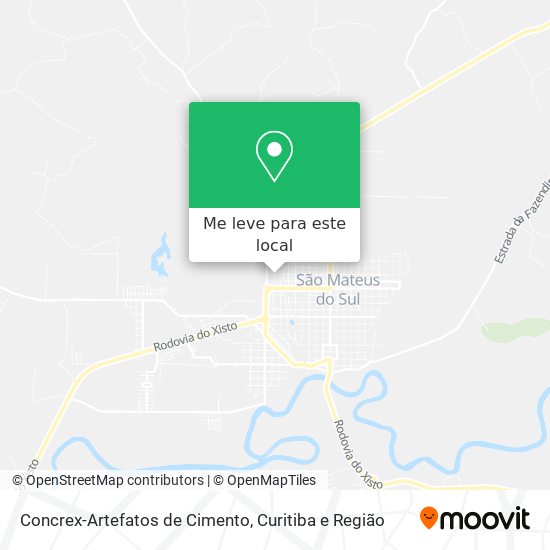 Concrex-Artefatos de Cimento mapa