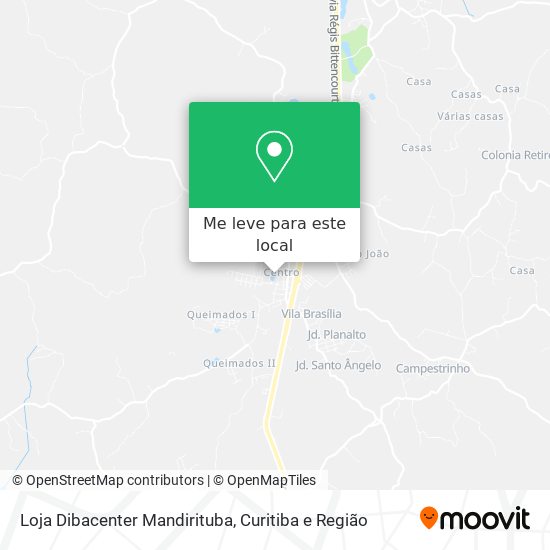 Loja Dibacenter Mandirituba mapa