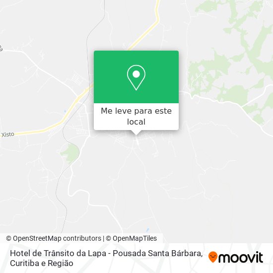 Hotel de Trânsito da Lapa - Pousada Santa Bárbara mapa