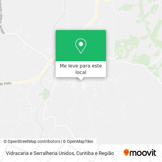 Vidracaria e Serralheria Unidos mapa
