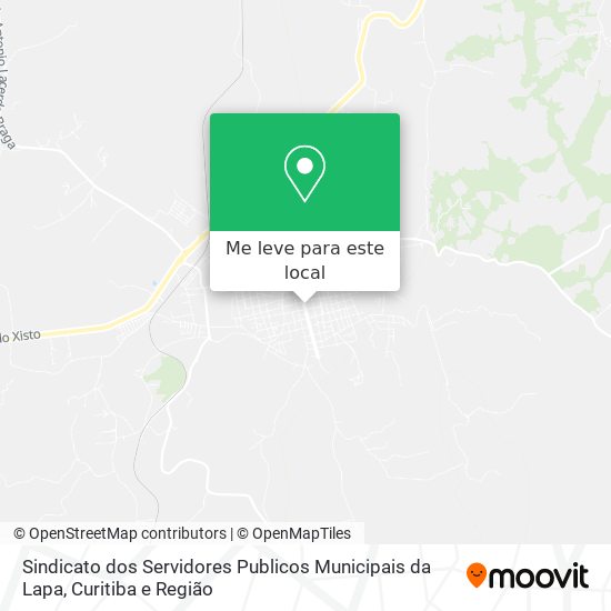 Sindicato dos Servidores Publicos Municipais da Lapa mapa