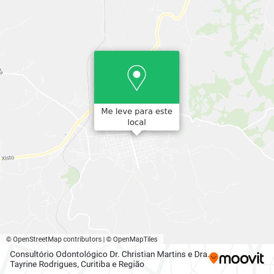 Consultório Odontológico Dr. Christian Martins e Dra. Tayrine Rodrigues mapa