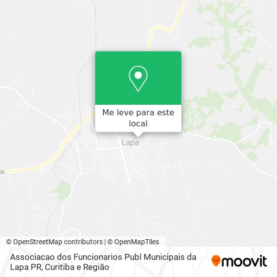 Associacao dos Funcionarios Publ Municipais da Lapa PR mapa