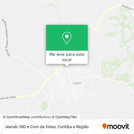 Jeeralc IND e Com de Velas mapa