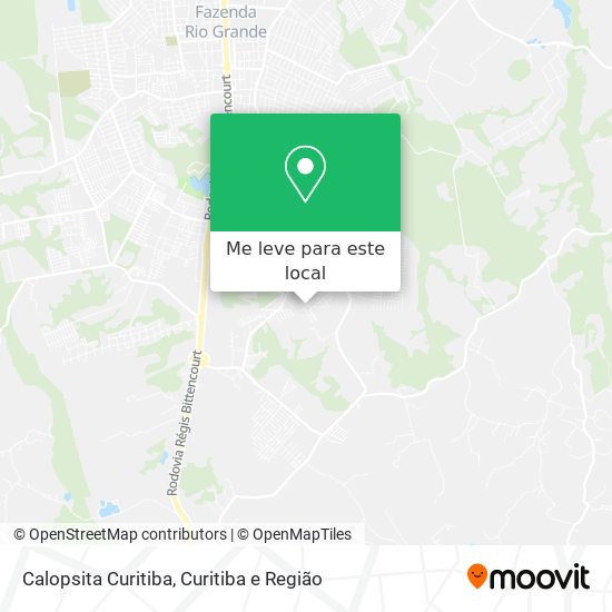 Calopsita Curitiba mapa