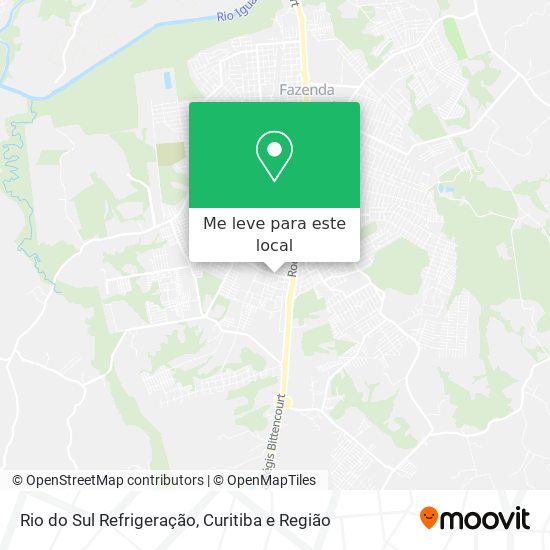 Rio do Sul Refrigeração mapa