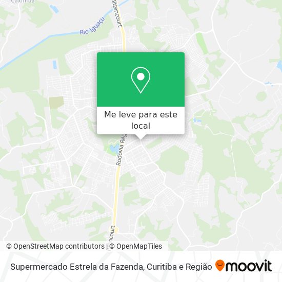 Supermercado Estrela da Fazenda mapa