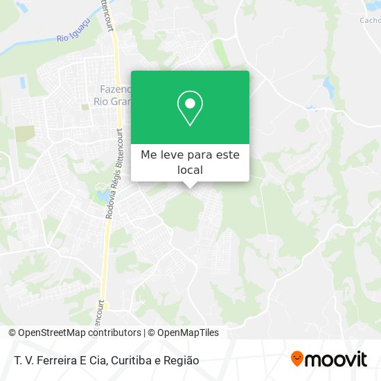 T. V. Ferreira E Cia mapa