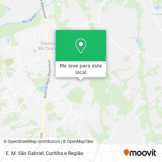 E. M. São Gabriel mapa